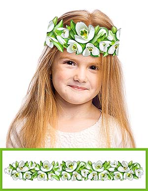 Венок бумажный 'Подснежник', 408-39