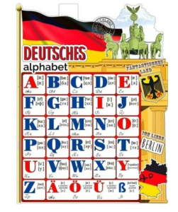 Плакат "Немецкий алфавит", P2V-74