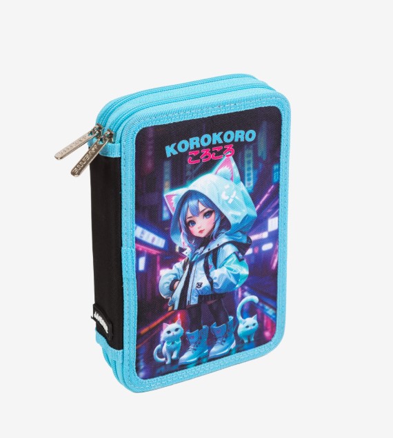 Пенал 'deVENTE. Korokoro' 21x14x5,2 см, двухстворчатый прямоугольный, 7012503