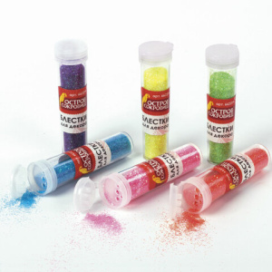 Блестки (глиттер) ОСТРОВ СОКРОВИЩ, НЕОН, 7 грамм, цвета ассорти, в дисплее, 662219