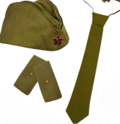 Комплект аксессуаров (пилотка 56 р, галстук, погоны), 80008