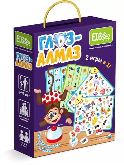 Настольная игра со звонком 'Глаз-Алмаз', ET03-001