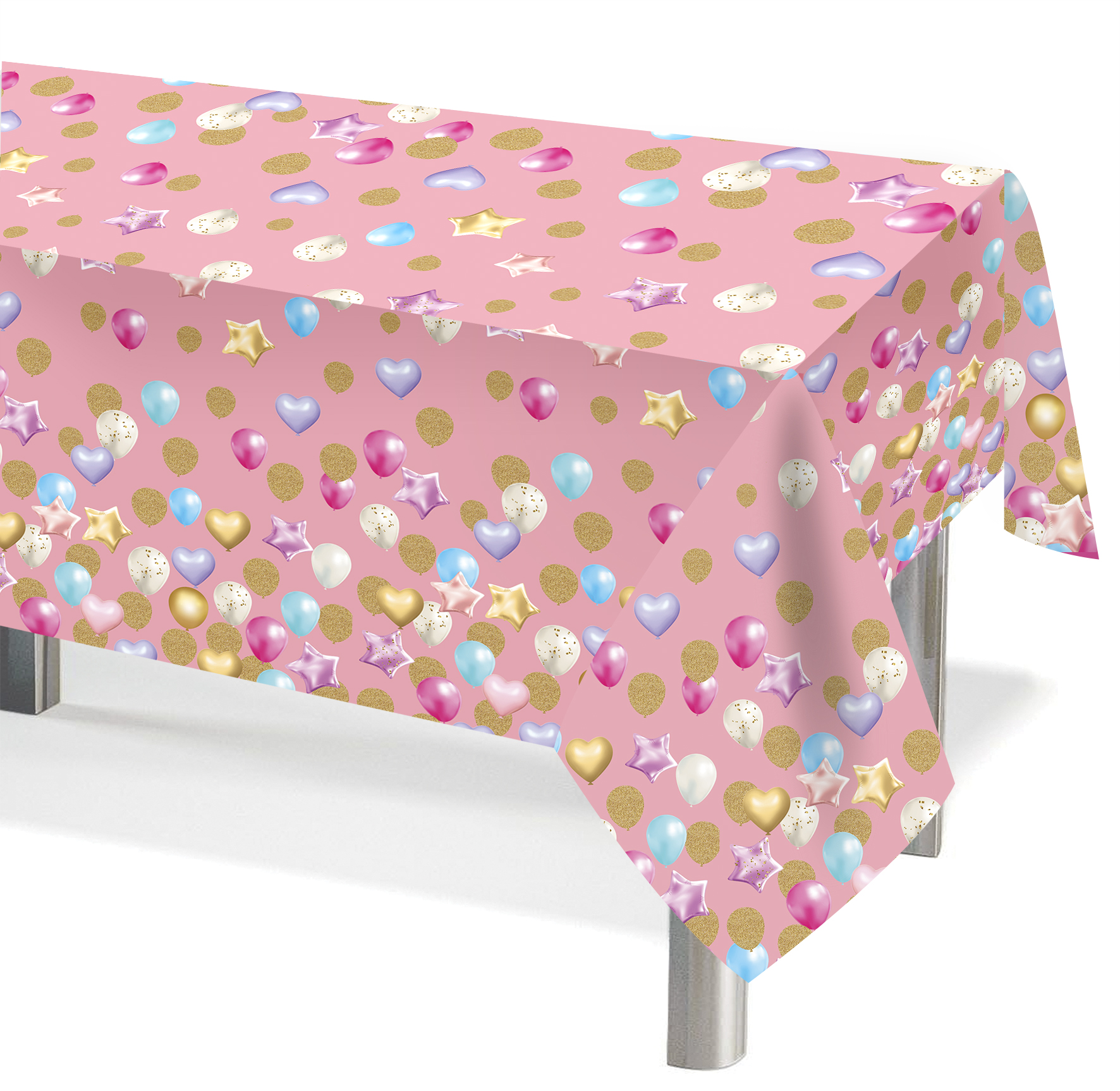 Скатерть одноразовая, Праздничные шарики, 120х180 см, 1 шт, 6015066