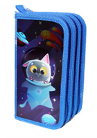 Пенал 3 секции Пчёлка ,"КОТИК В КОСМОСЕ", ПО-611