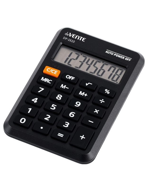 Калькулятор карманный 'deVENTE' DP-1610, 64x98x12 мм, 10 разрядный, 4030305