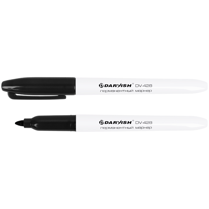 Маркер перманентный Darvish, синий, зеленый, красный, черный, DV-428;DV-428-02