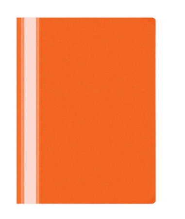 Скоросшиватель пластиковый , А4 ,'KWELT' 120;160 мкм, оранжевый, КР-000214