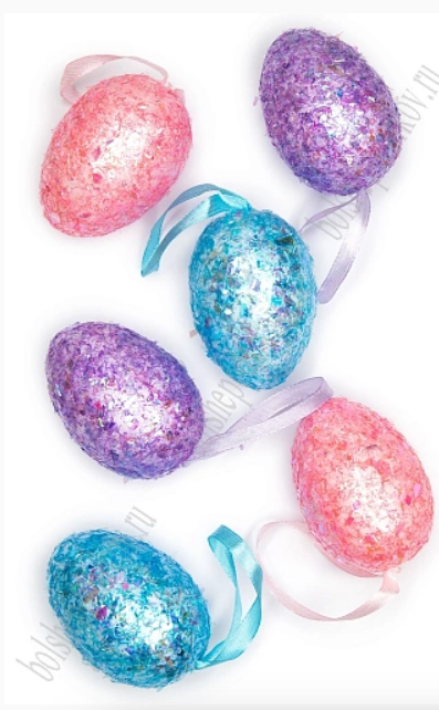 Пасхальный декор Яйца, 7 см (6 шт) SF-7862 №2, 350-645