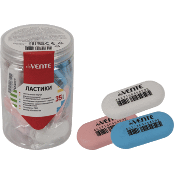 Ластик deVente 'Ellipse' синтетический каучук, 45х19х10 мм, 4070904