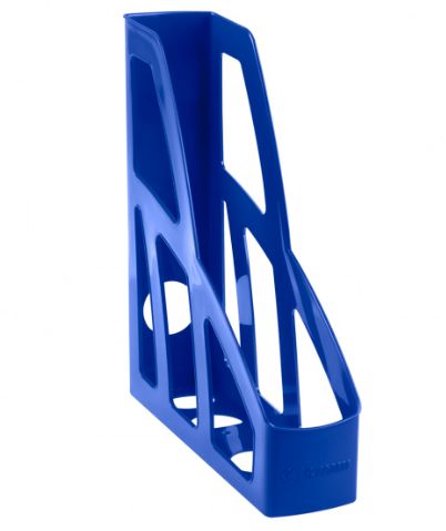 Лоток для бумаг вертикальный Стамм Лидер 1 секция синий, ЛТВ-30451