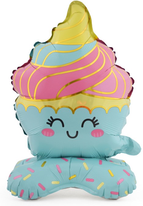 Шар 3D (19''/48 см) Фигура на подставке, Кекс, 1 шт, 24553