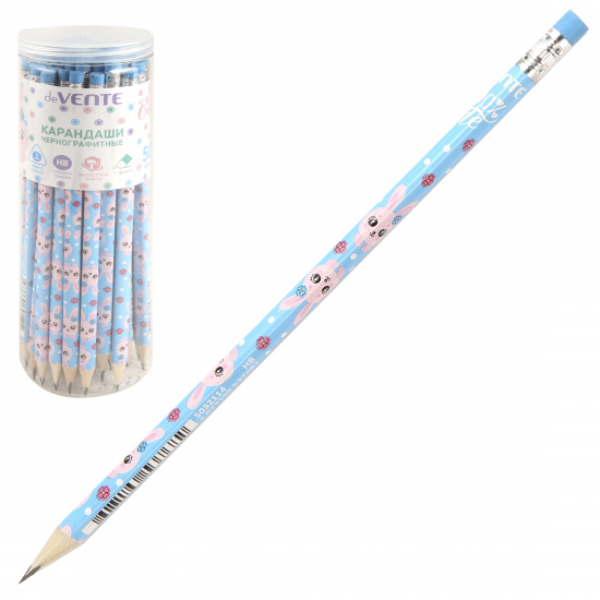 Карандаш чернографитный 'deVENTE. 100% Cute. Rabbit' HB, диаметр грифеля 2 мм, 5032114