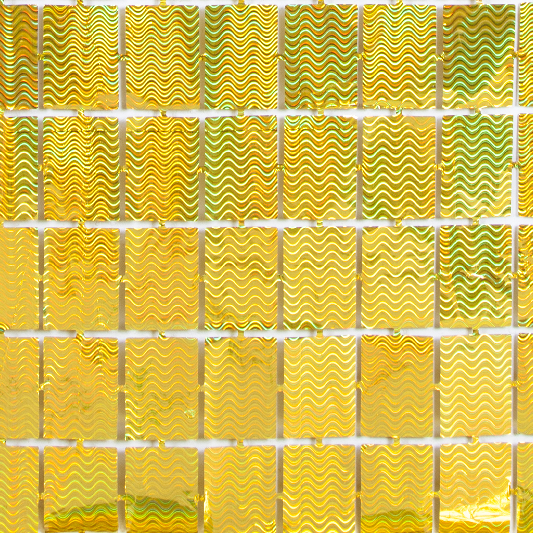 Занавес Прямоугольники, Золото, Голография, 100~200 см, 1 шт., 6014430