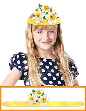 Корона бумажная ФДА 'Цветы' 408-34