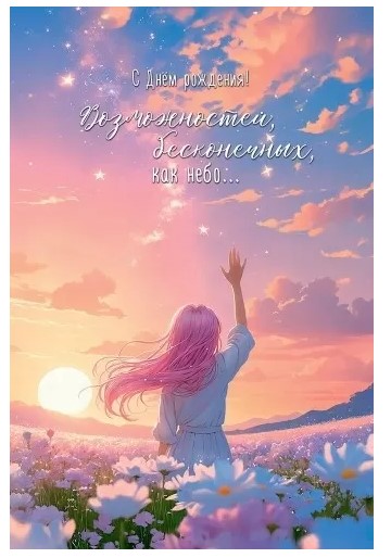 Открытка С Днём рождения! Возможностей, 5.0000983