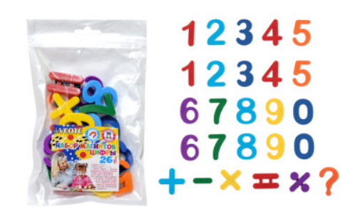 Набор магнитов Магнитные цифры размер S deVENTE, 8071903