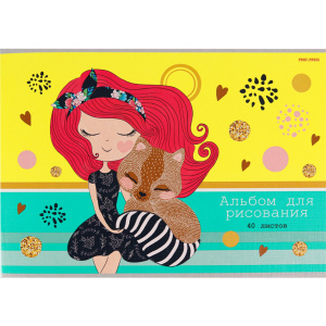 Альбом для рисования , "Друзья" , А4 , 40 листов, 40-8940