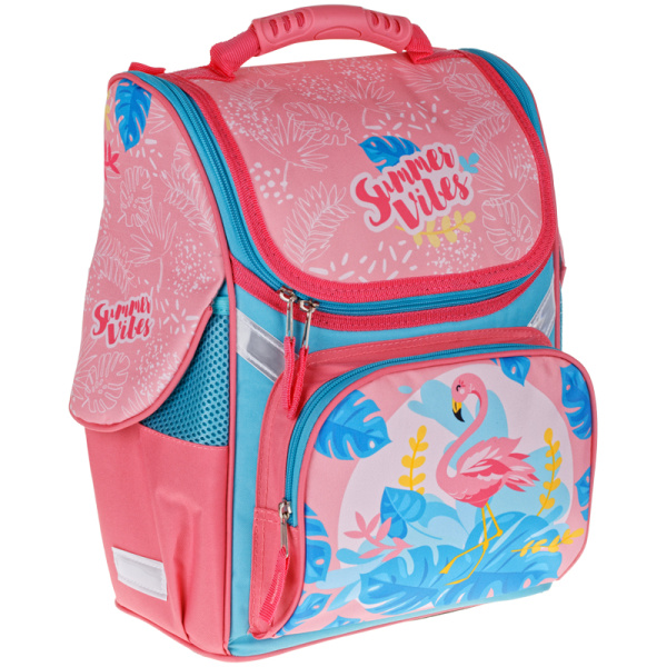 Ранец ArtSpace Junior 'Tropic' 37~28~21 см., 1 отдел., 3 кармана, анатом. спинка, Uni_17639