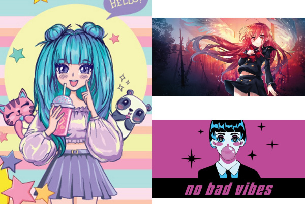 Конверт для денег Soft Touch 'Аниме', дизайн ассорти, КСТ-5330;5323;5324;5326