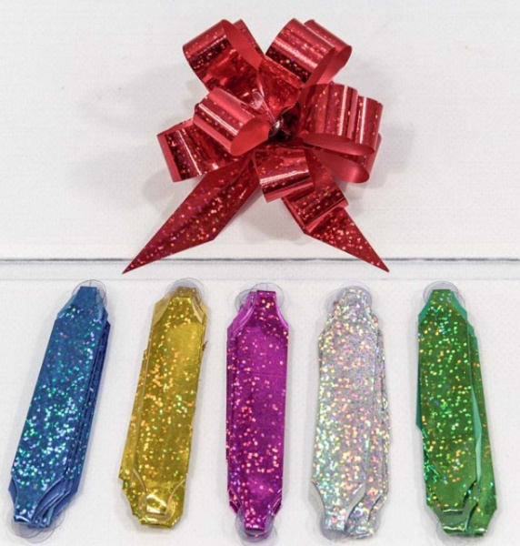 Бант-шар 1,8 см голография (микс), OM000538-18