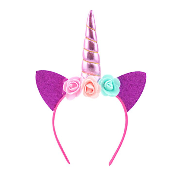 Карнавальный ободок Веселуха 'Единорог' розовый, 19487-РВ