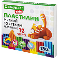 Пластилин 12 цв.